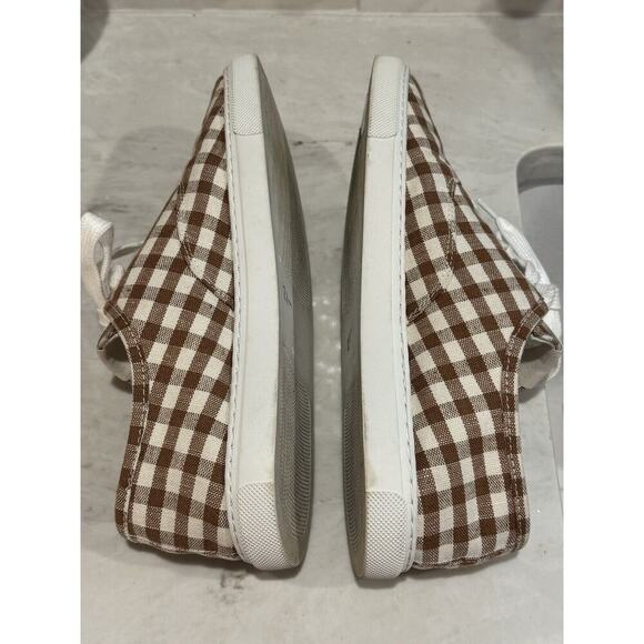 Loeffler Randall Brown and White Checkered Sneakers - Picture 9 of 10